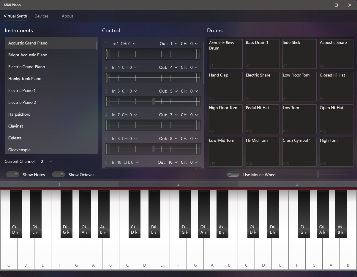 Midi Piano Screenshot